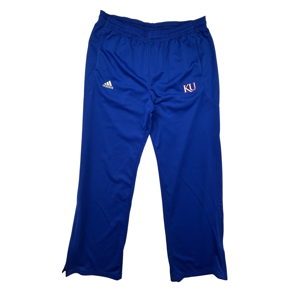 Kansas Jayhawks Pants Mens Large Tall NCAA Basketball Adidas Climalite Zip